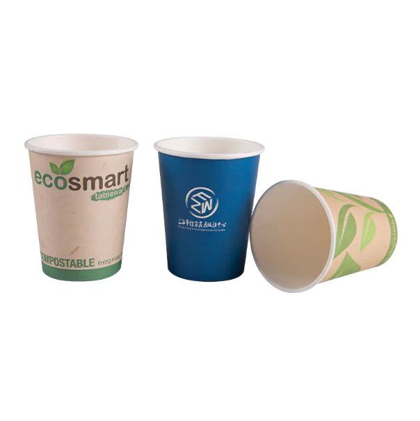 Você conhece o princípio de degradação do copo de bebida de papel de parede único biodegradável descartável?